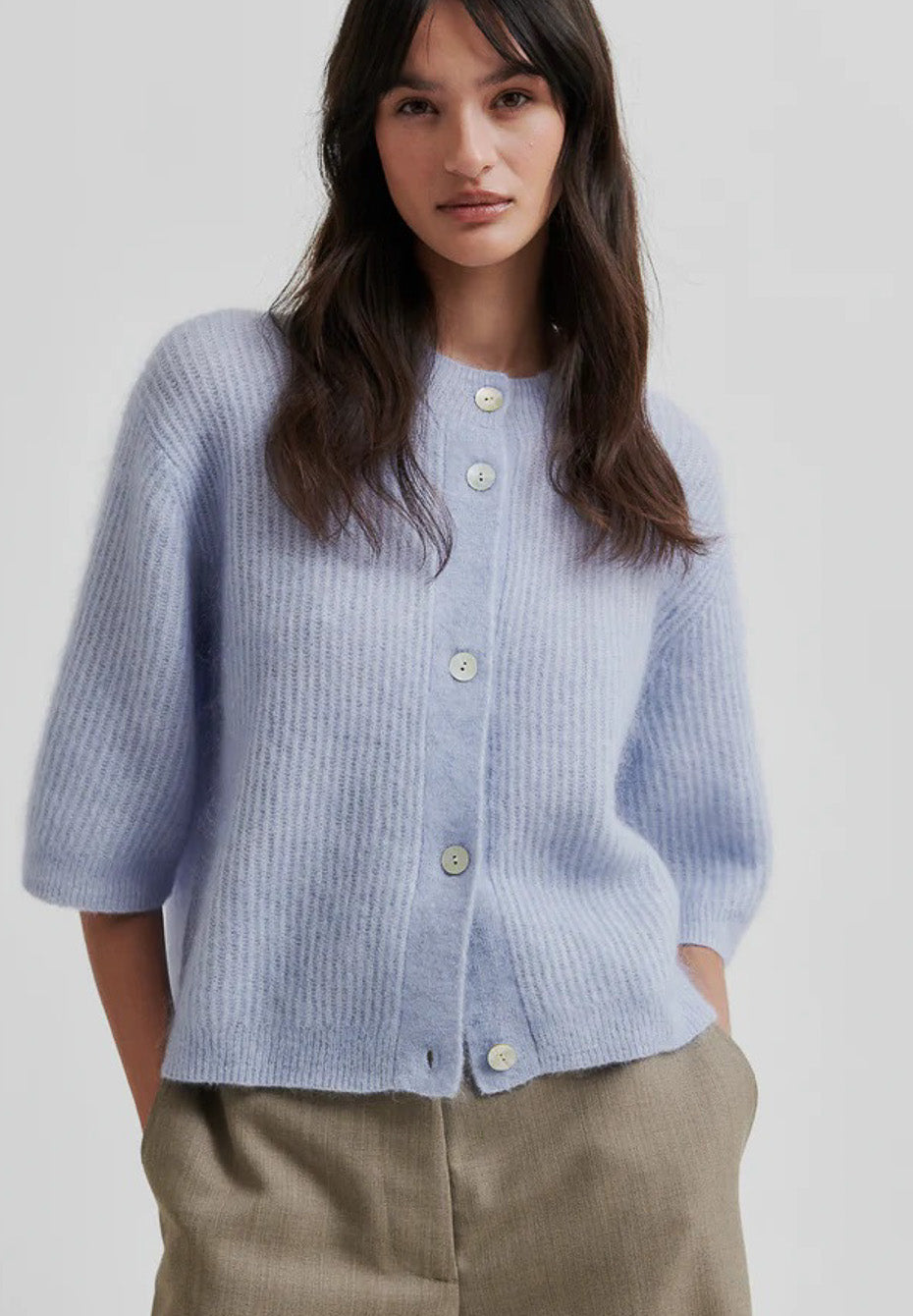 Andrea knit Rib Cardi