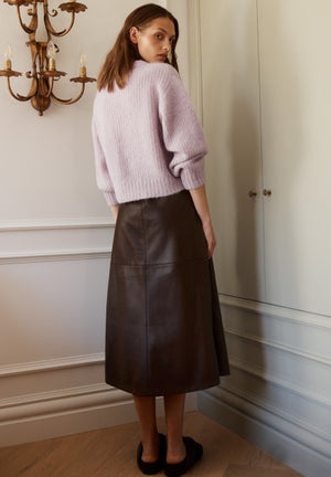 Brooklyn Leather Skirt